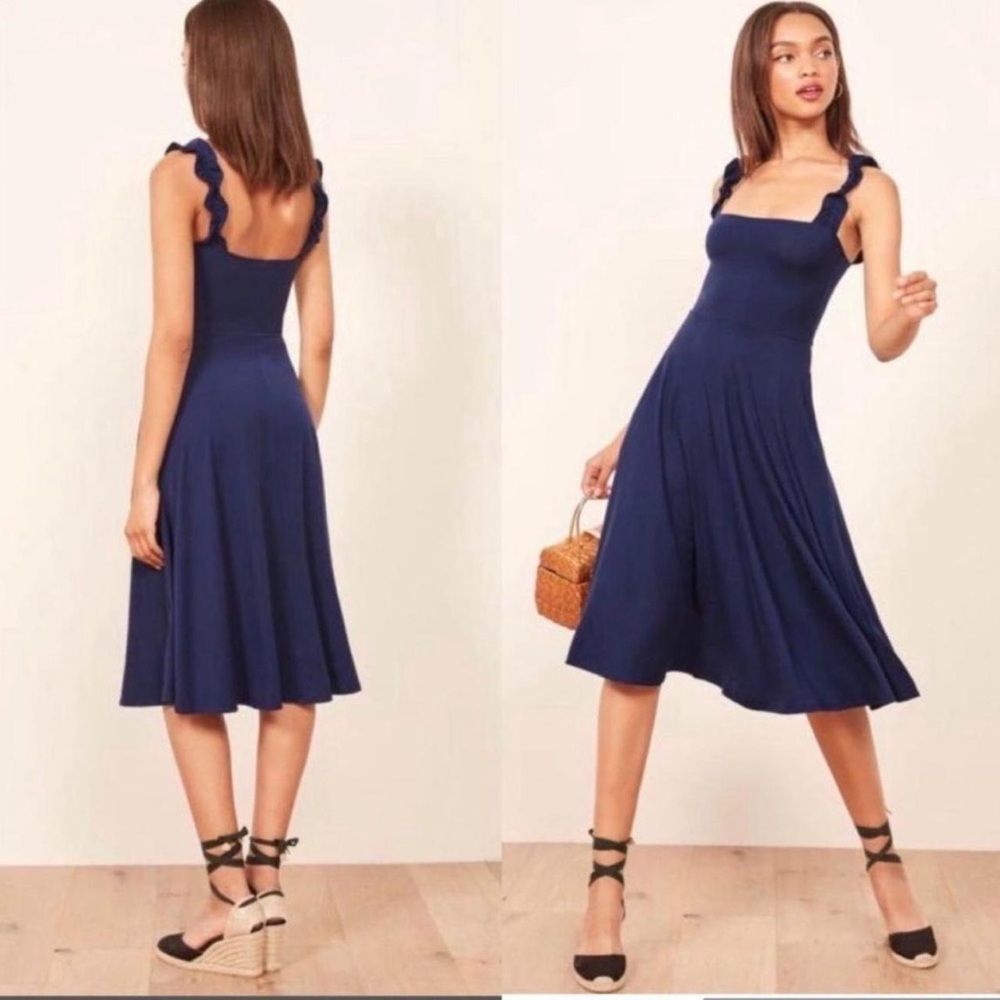 Reformation Midi Dress with Pockets